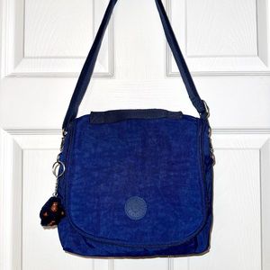 Kipling Kichirou Unisex Medium Ink Blue Nylon Lunch Bag - Gently Used